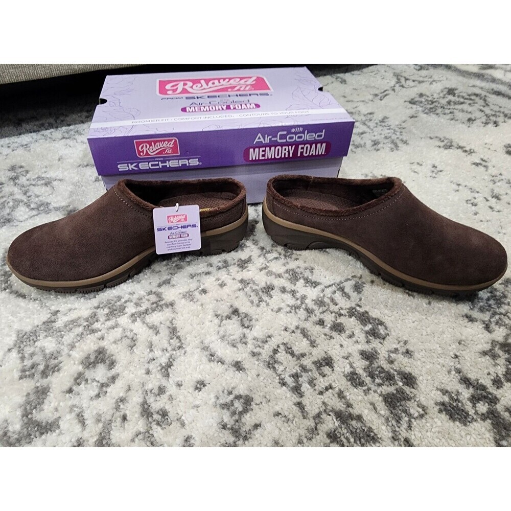Skechers Woman Size 9.5 Relaxed Fit Easy Goin Lovely Latte Clog 169107/Chocolate - Picture 3 of 9